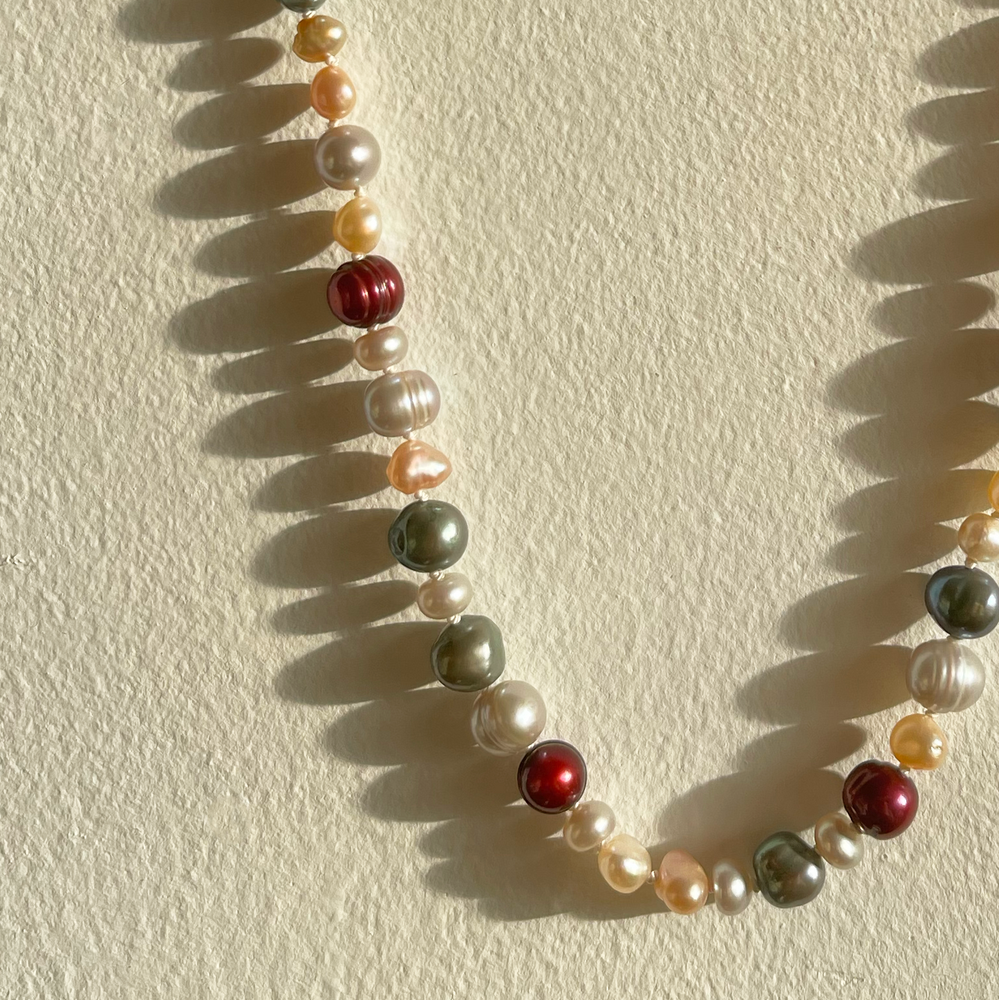 Pearl Necklace 16" - Silver Clasp