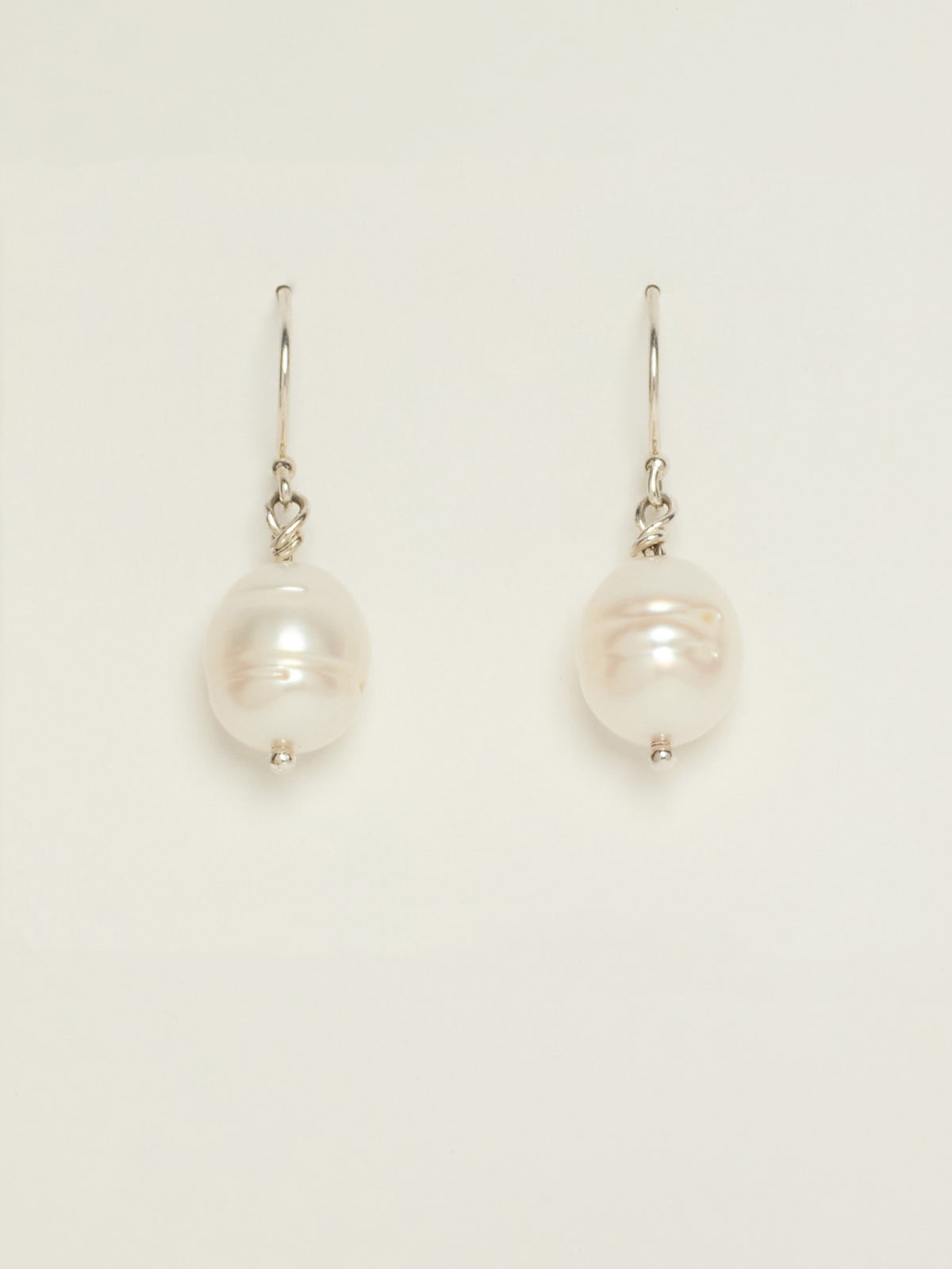 Silver Drop Pearls
