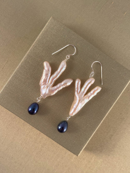 Sterling Silver Claw Pearls