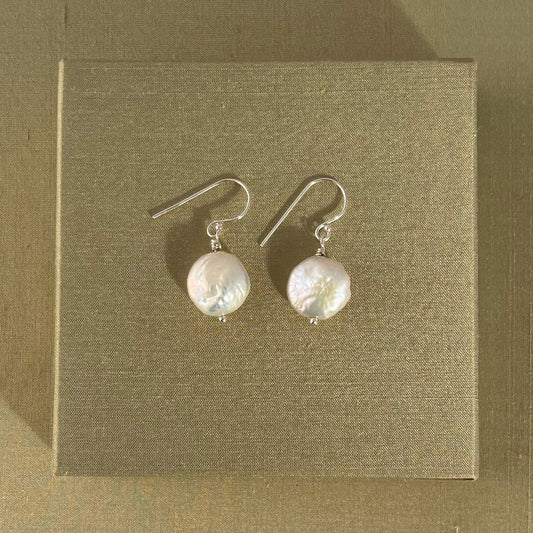 Sterling Silver Drop Pearls